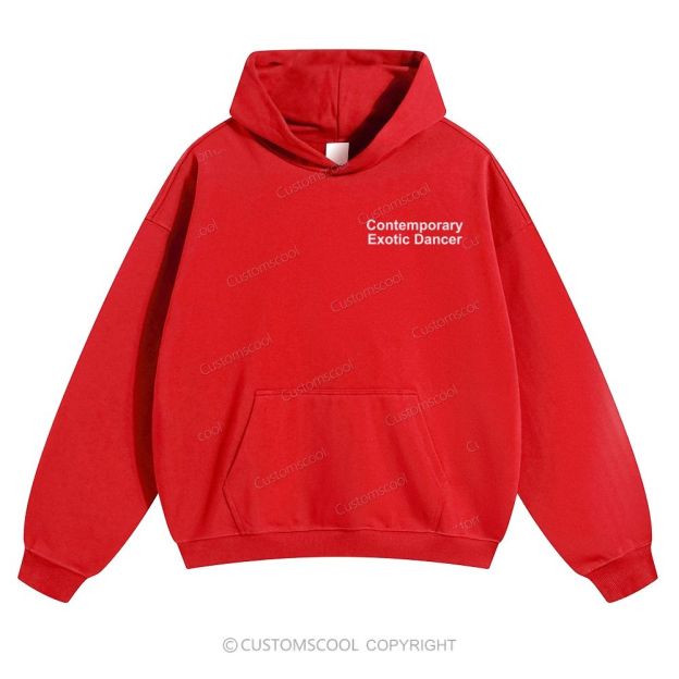 Contemporary Exotic Dancer Solid Color Hoodie