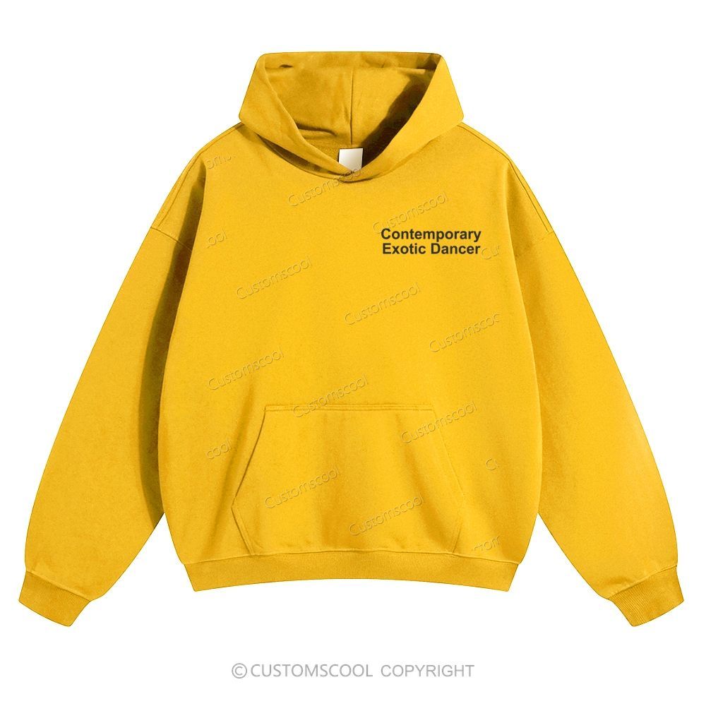 Contemporary Exotic Dancer Solid Color Hoodie
