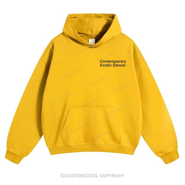Contemporary Exotic Dancer Solid Color Hoodie