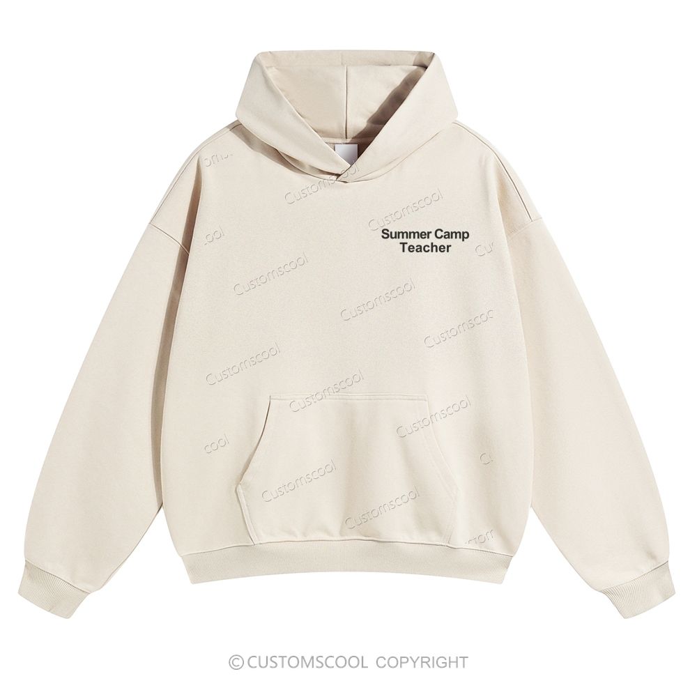 Summer Camp Teacher Solid Color Hoodie
