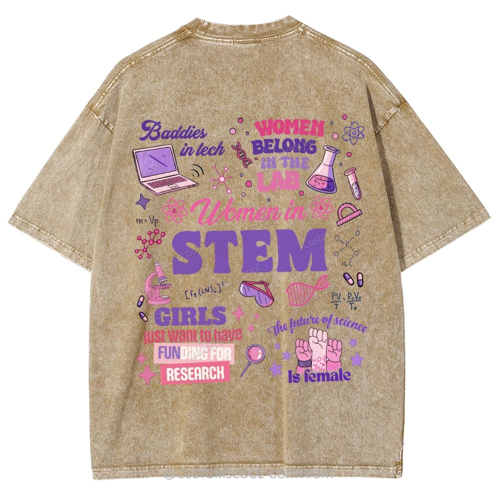 Steminis Unisex Fit Washed T-Shirt