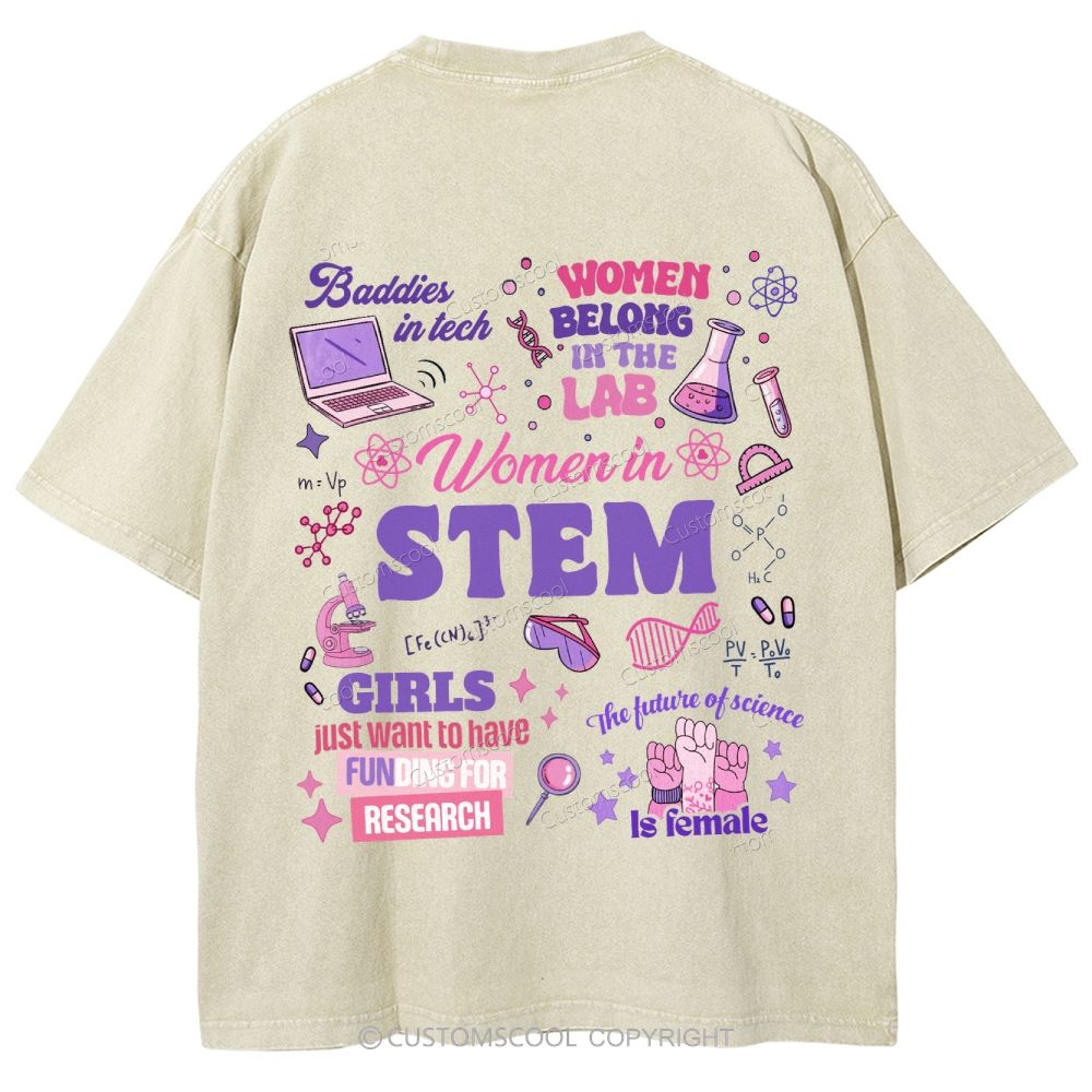 Steminis Unisex Fit Washed T-Shirt