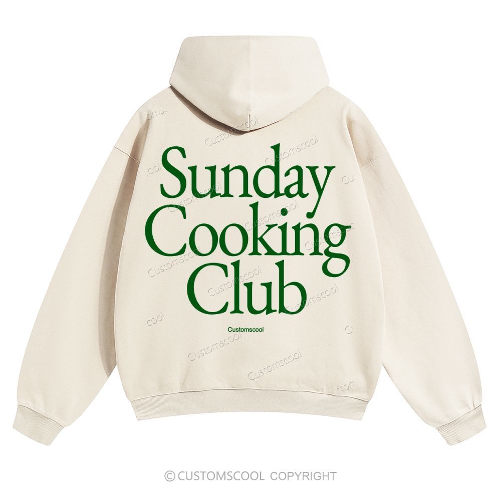Sunday Cooking Club Solid Color Hoodie