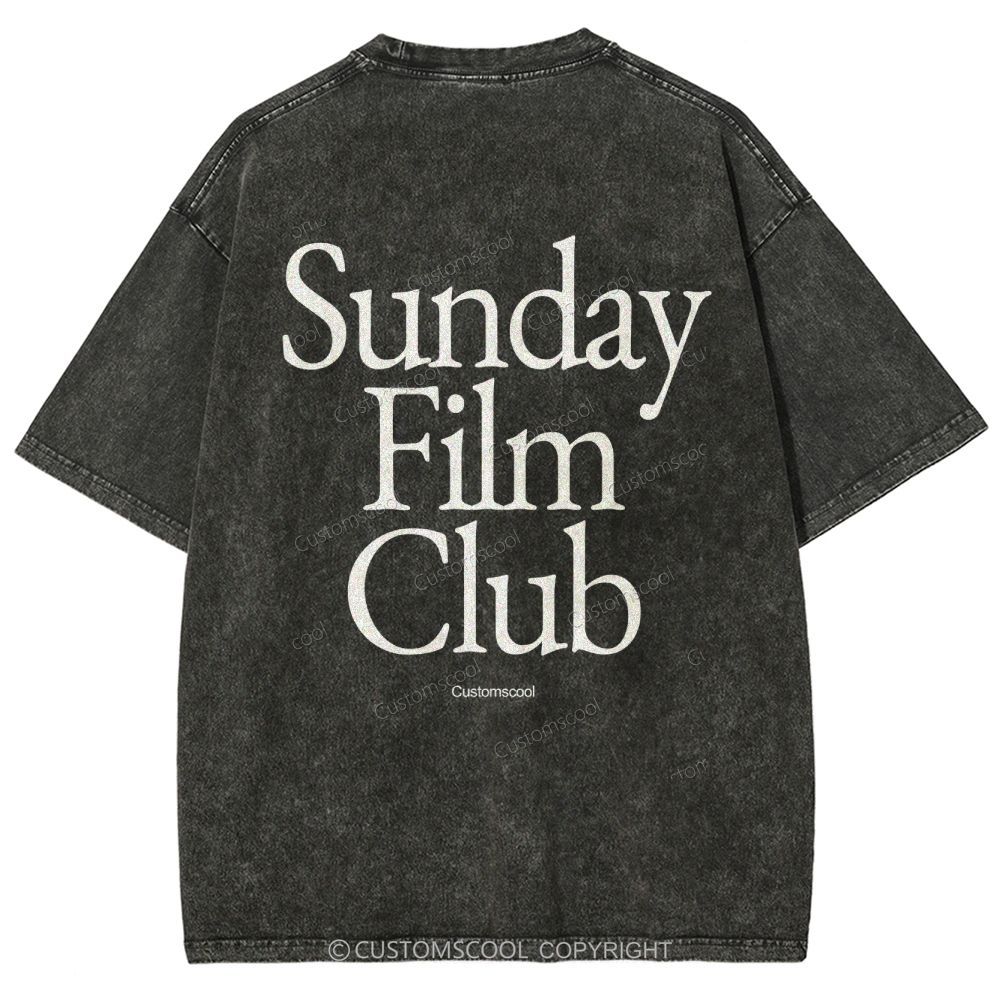 Sunday Film Club Unisex Fit Washed T-Shirt