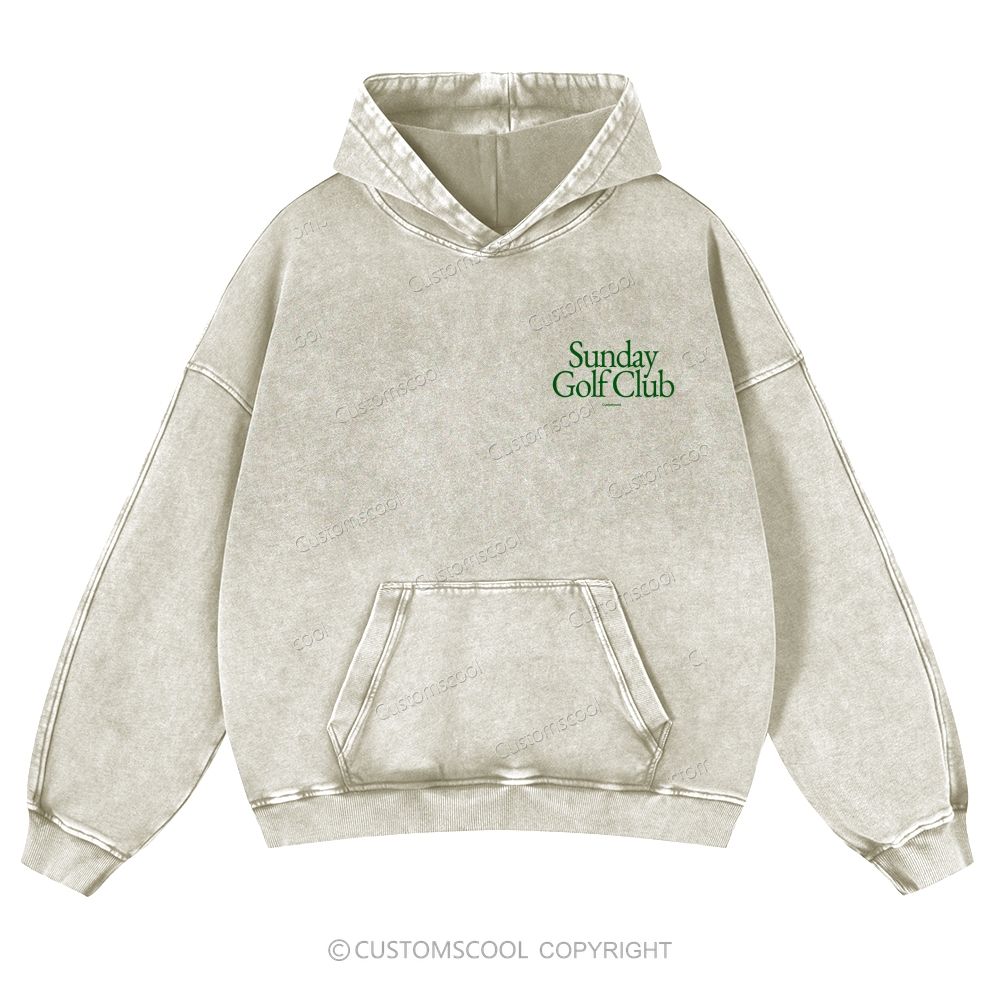 Sunday Golf Club Casual Washed Hoodie Customscool