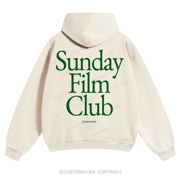 Sunday Film Club Solid Color Hoodie Customscool