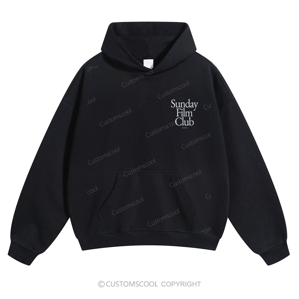 Sunday Film Club Solid Color Hoodie Customscool
