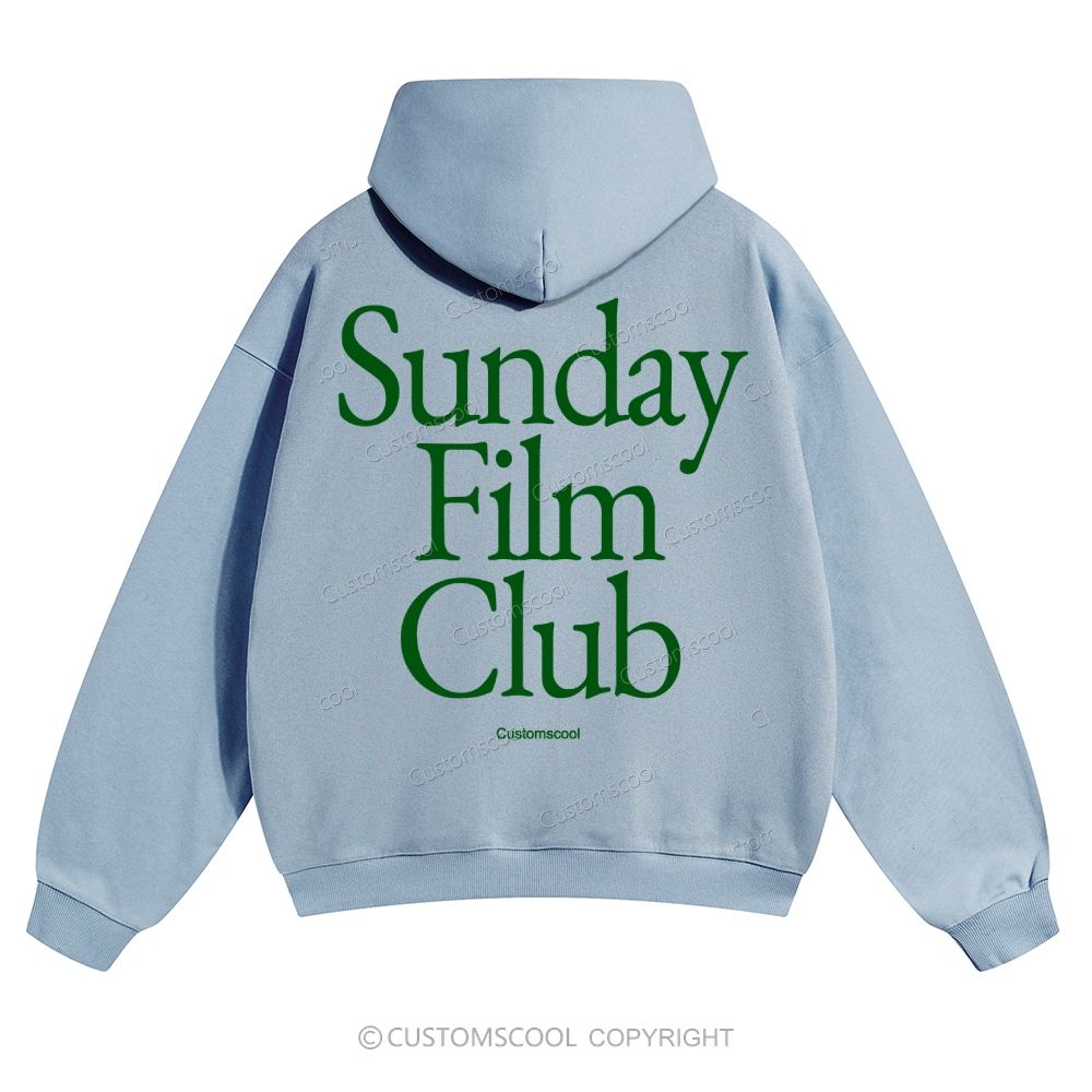 Sunday Film Club Solid Color Hoodie Customscool