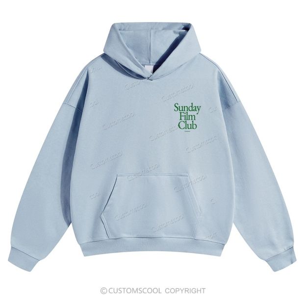 Sunday Film Club Solid Color Hoodie Customscool
