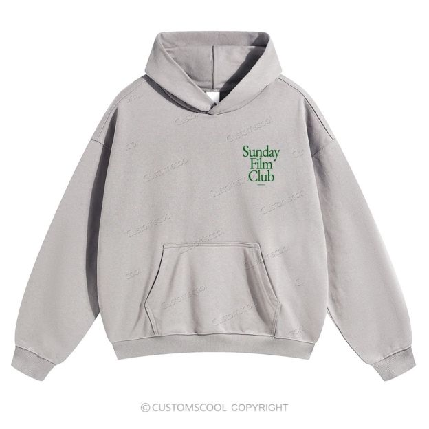 Sunday Film Club Solid Color Hoodie Customscool