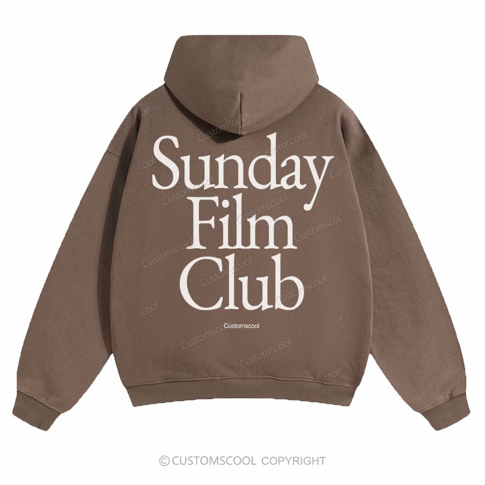 Sunday Film Club Solid Color Hoodie Customscool