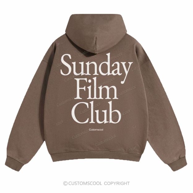 Sunday Film Club Solid Color Hoodie Customscool