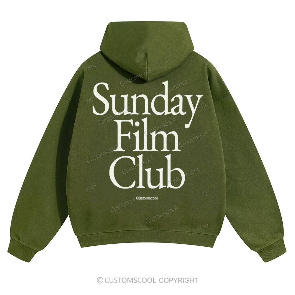 Sunday Film Club Solid Color Hoodie Customscool