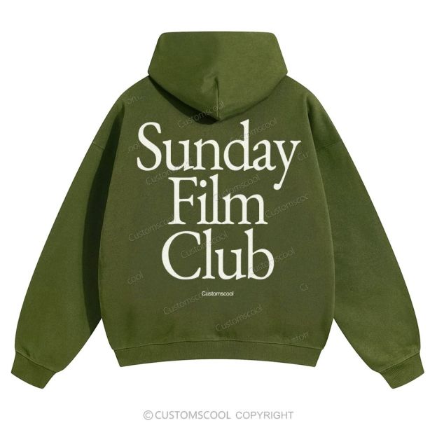 Sunday Film Club Solid Color Hoodie Customscool