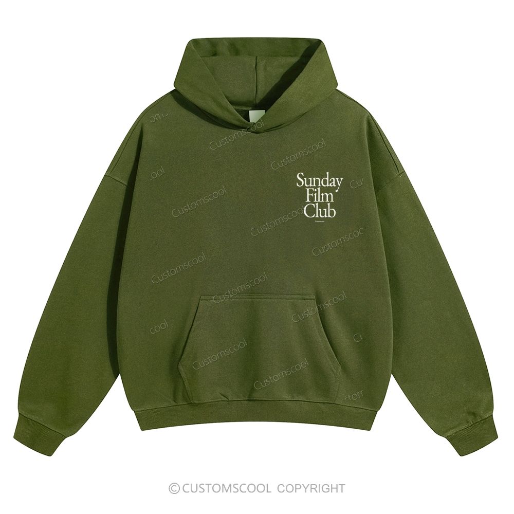Sunday Film Club Solid Color Hoodie Customscool