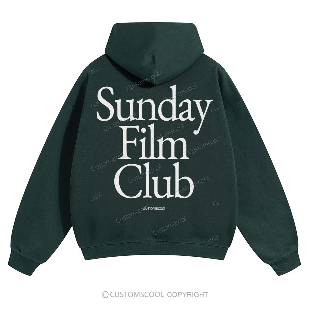 Sunday Film Club Solid Color Hoodie Customscool