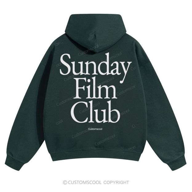 Sunday Film Club Solid Color Hoodie Customscool