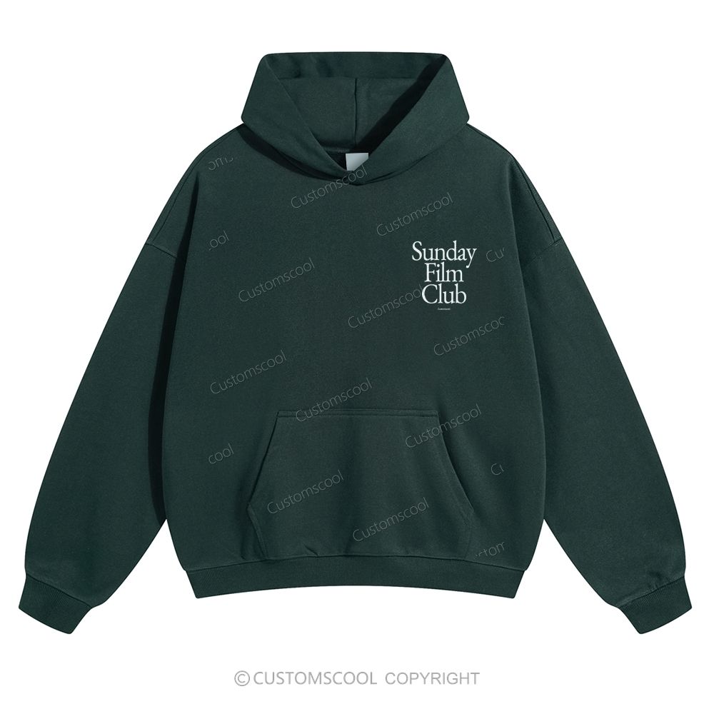 Sunday Film Club Solid Color Hoodie Customscool