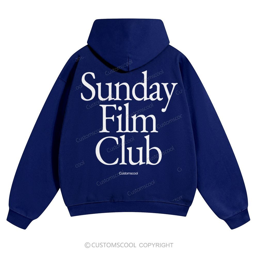 Sunday Film Club Solid Color Hoodie Customscool