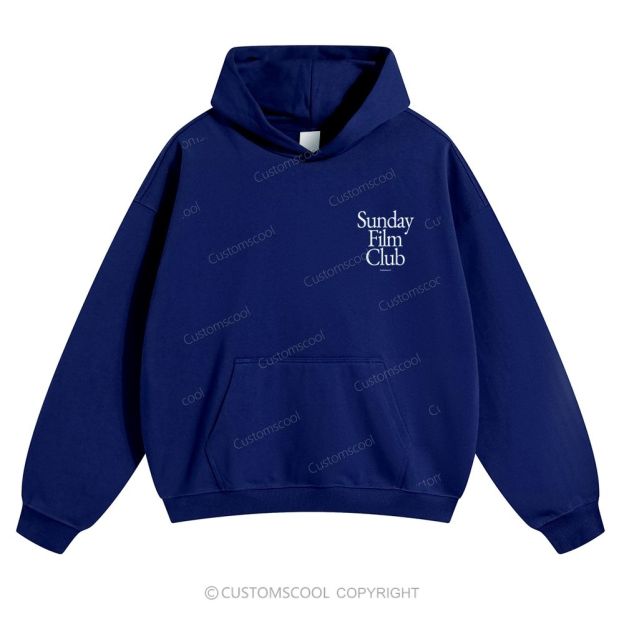Sunday Film Club Solid Color Hoodie Customscool
