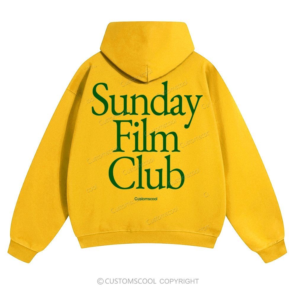 Sunday Film Club Solid Color Hoodie Customscool