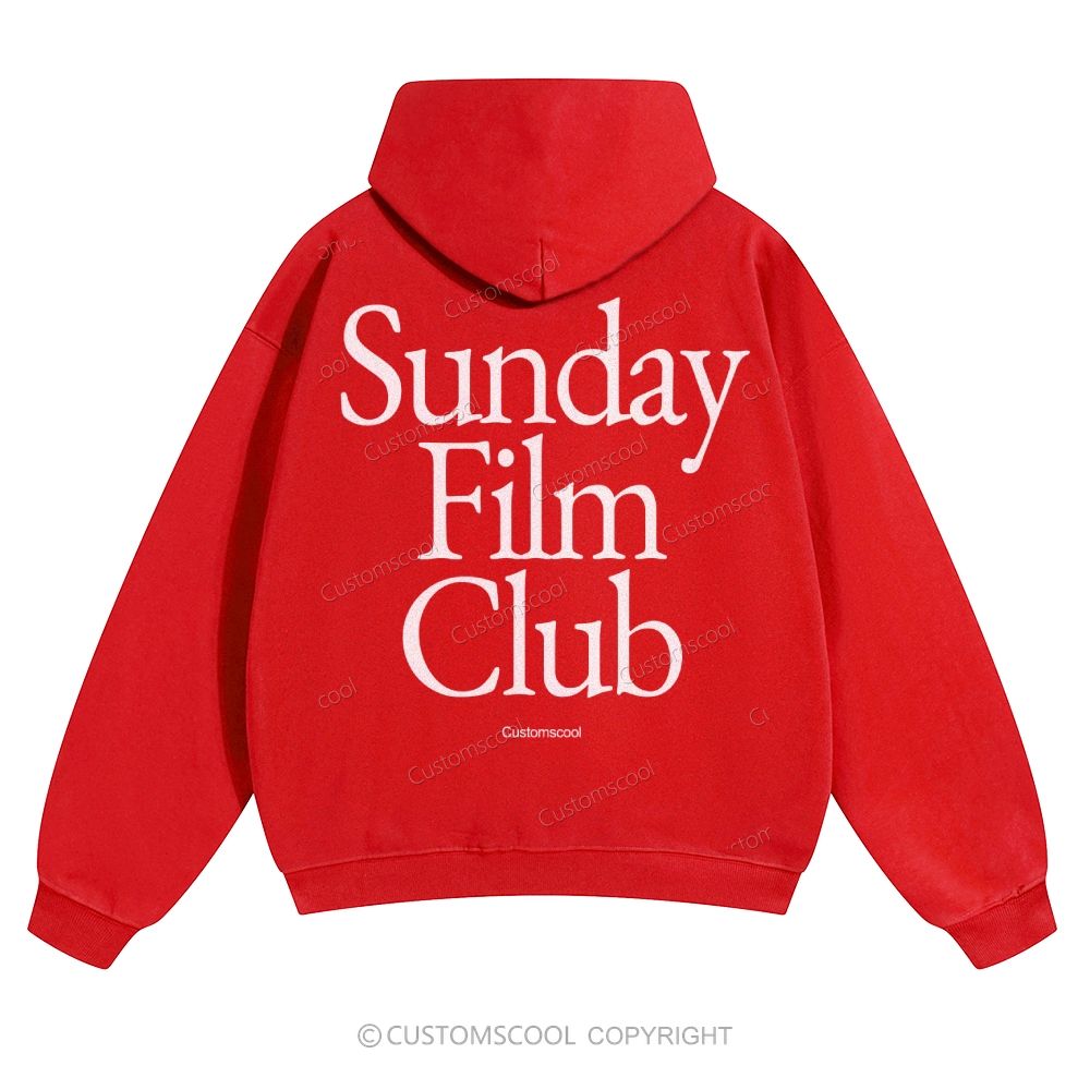 Sunday Film Club Solid Color Hoodie Customscool
