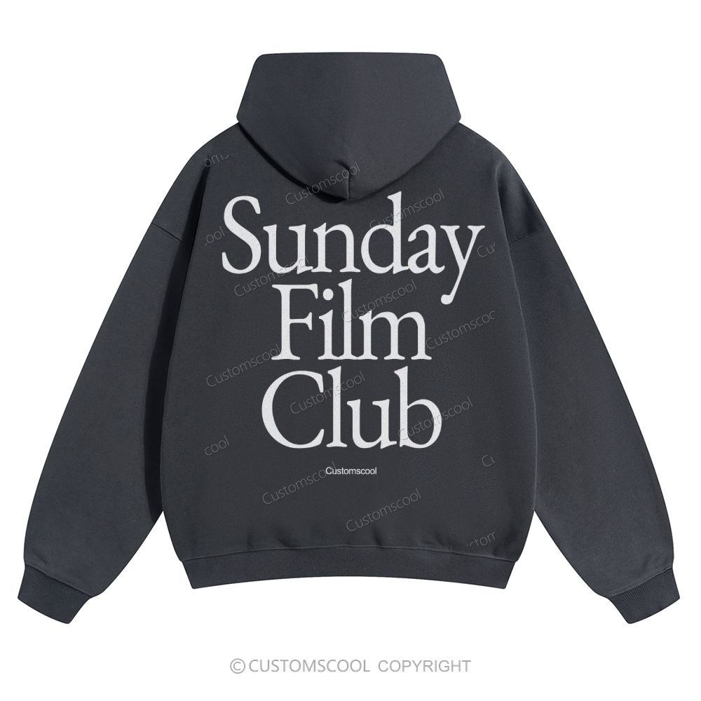 Sunday Film Club Solid Color Hoodie Customscool