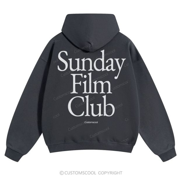 Sunday Film Club Solid Color Hoodie Customscool