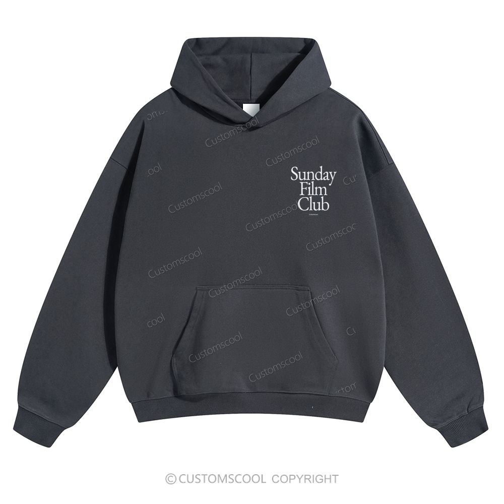 Sunday Film Club Solid Color Hoodie Customscool