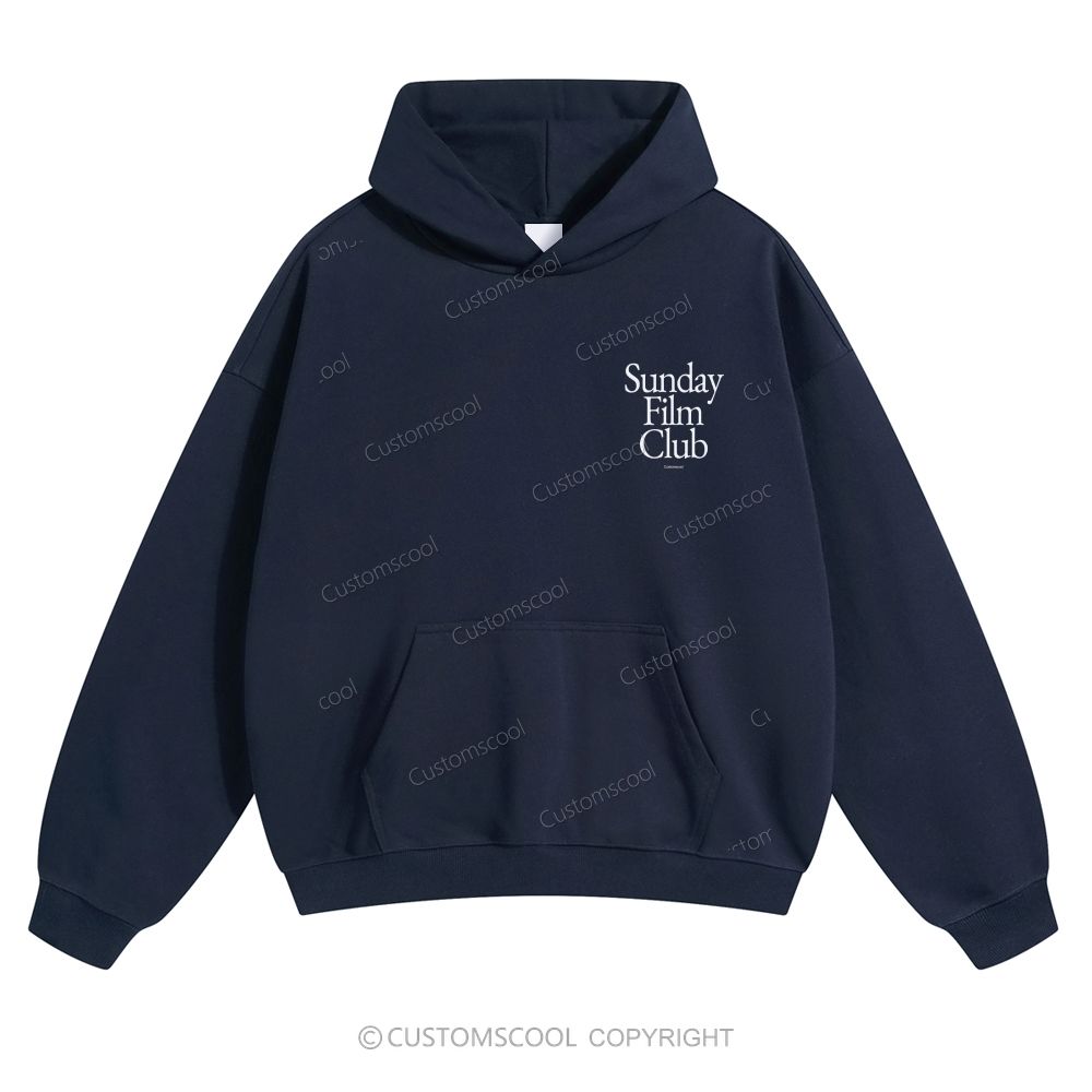 Sunday Film Club Solid Color Hoodie Customscool