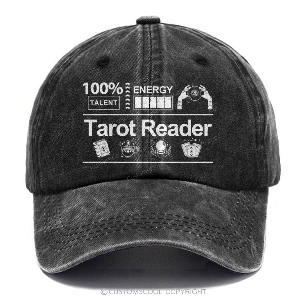 Tarot Reader Unisex Vintage Casual Washed Cap Customscool