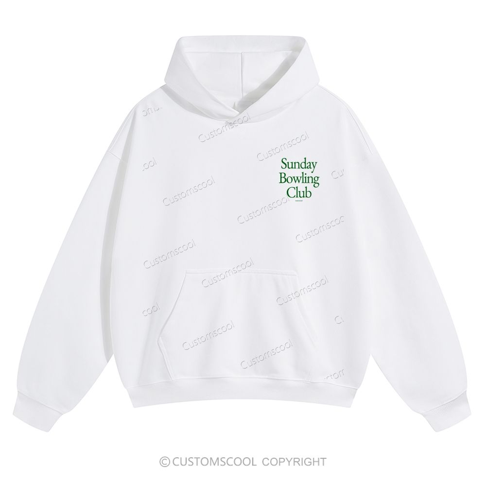 Sunday Bowling Club Solid Color Hoodie Customscool