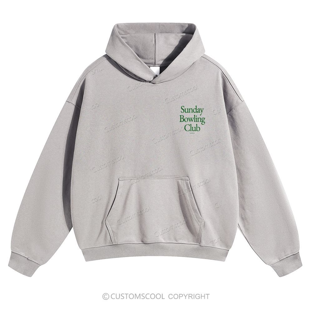 Sunday Bowling Club Solid Color Hoodie Customscool