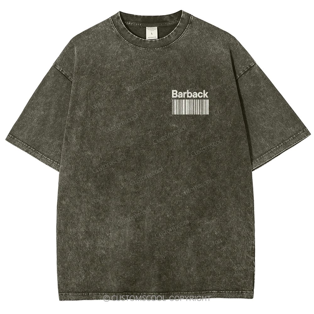 Barback Unisex Fit Washed T-Shirt Customscool