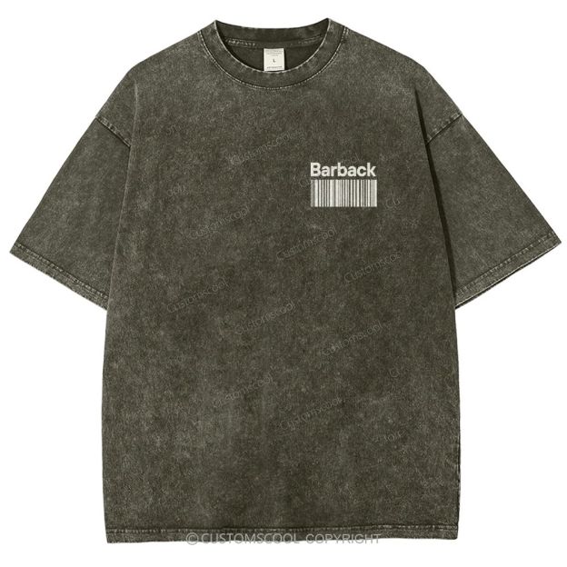 Barback Unisex Fit Washed T-Shirt Customscool
