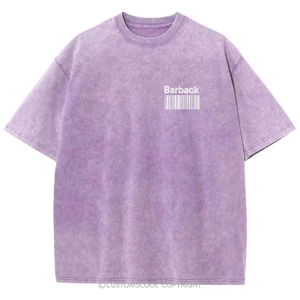 Barback Unisex Fit Washed T-Shirt Customscool