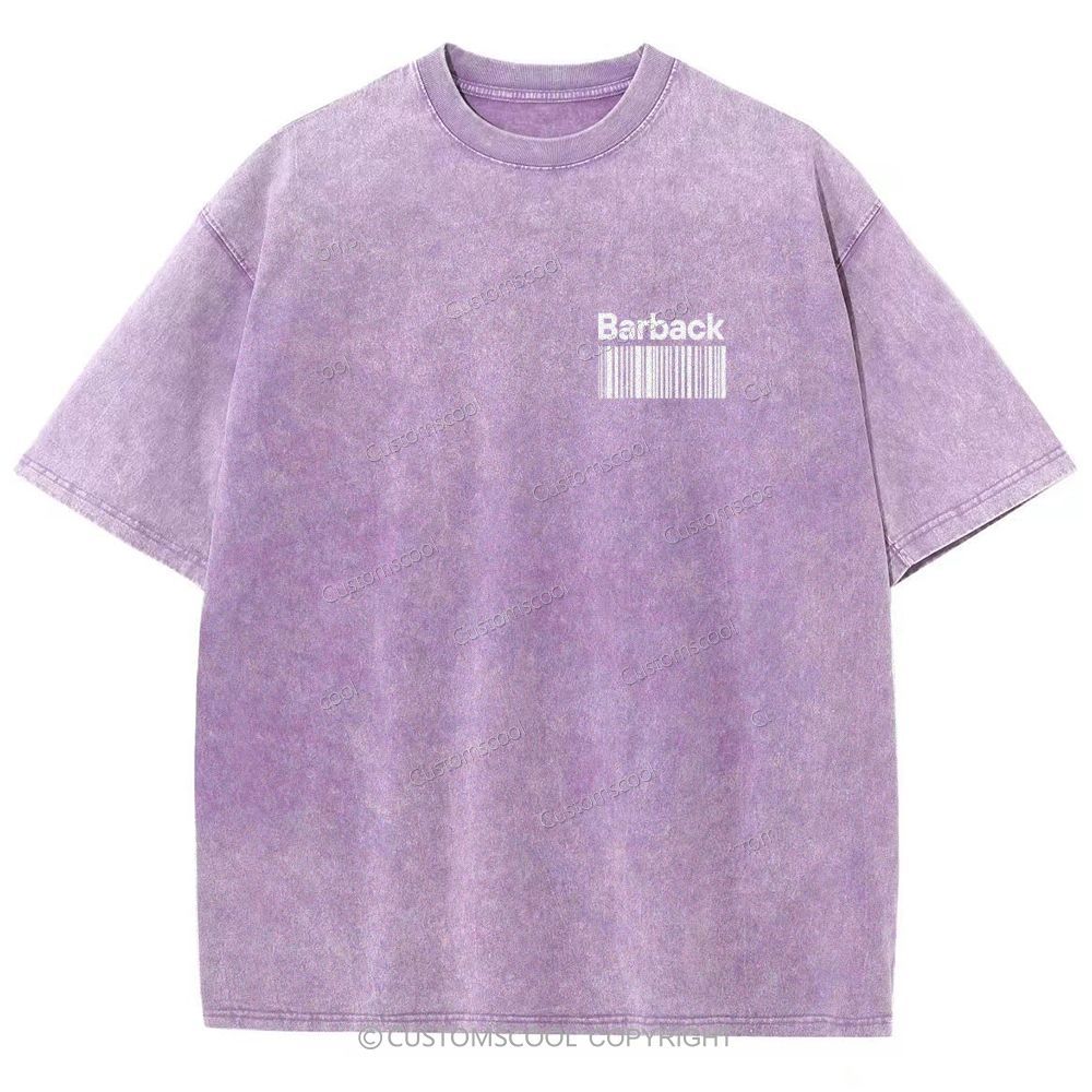 Barback Unisex Fit Washed T-Shirt Customscool