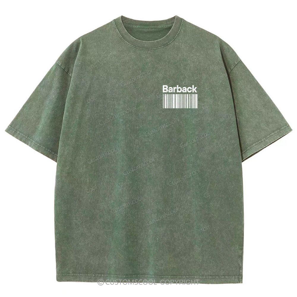 Barback Unisex Fit Washed T-Shirt Customscool