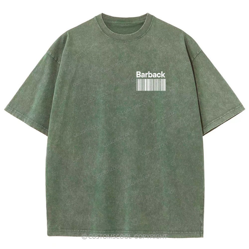 Barback Unisex Fit Washed T-Shirt Customscool