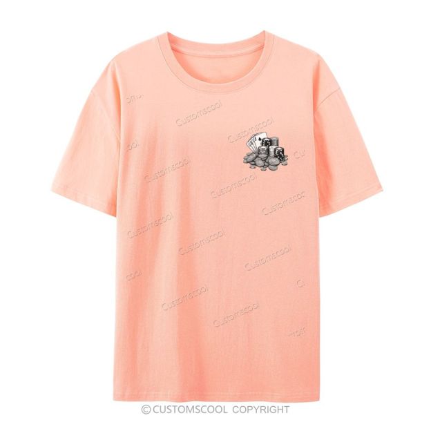 Professional Gambler Casual Short Sleeve T-Shirt Customscool