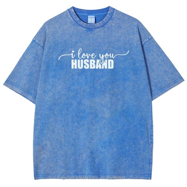 Husband Unisex Fit Washed T-Shirt