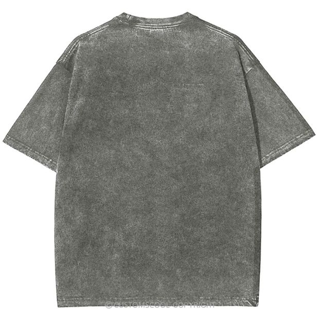Vintage Addcustom Date Photo Unisex Fit Washed T-Shirt Customscool