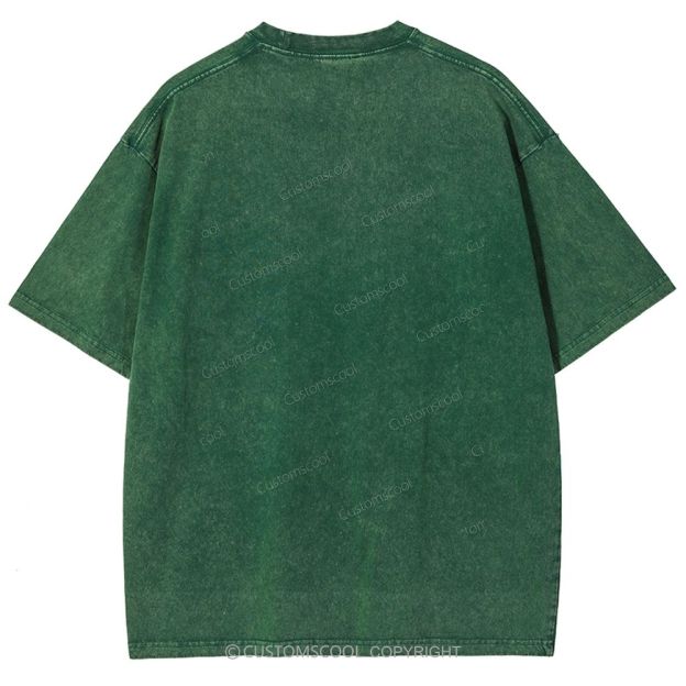 Vintage Addcustom Date Photo Unisex Fit Washed T-Shirt Customscool