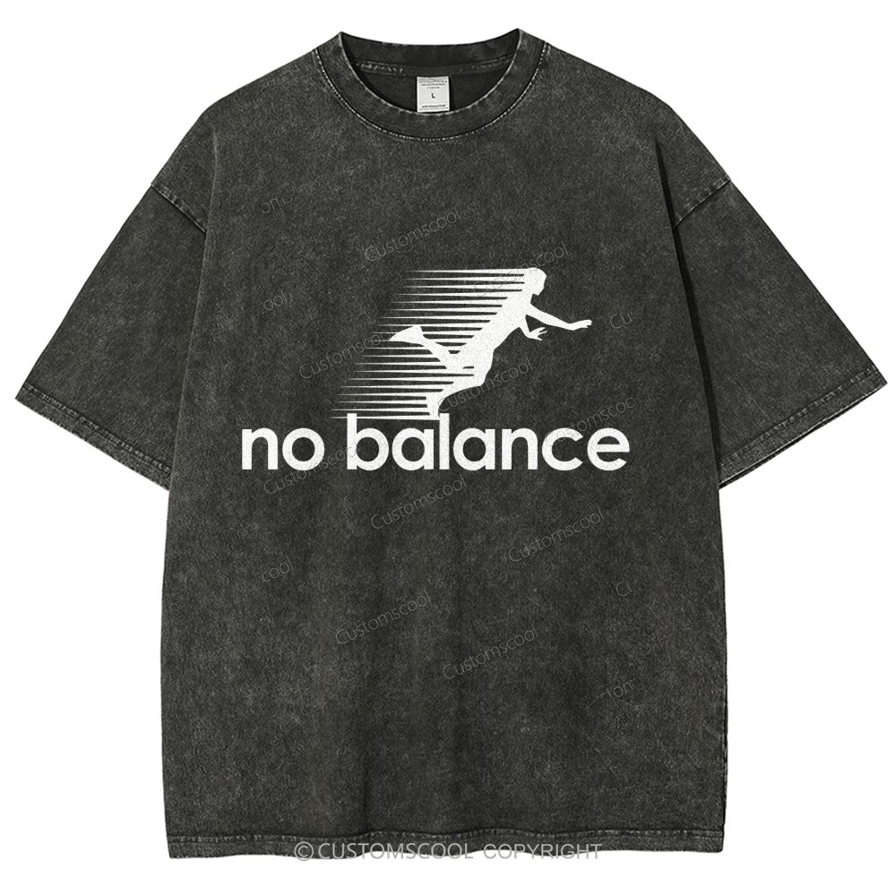 No Balance Unisex Fit Washed T-Shirt