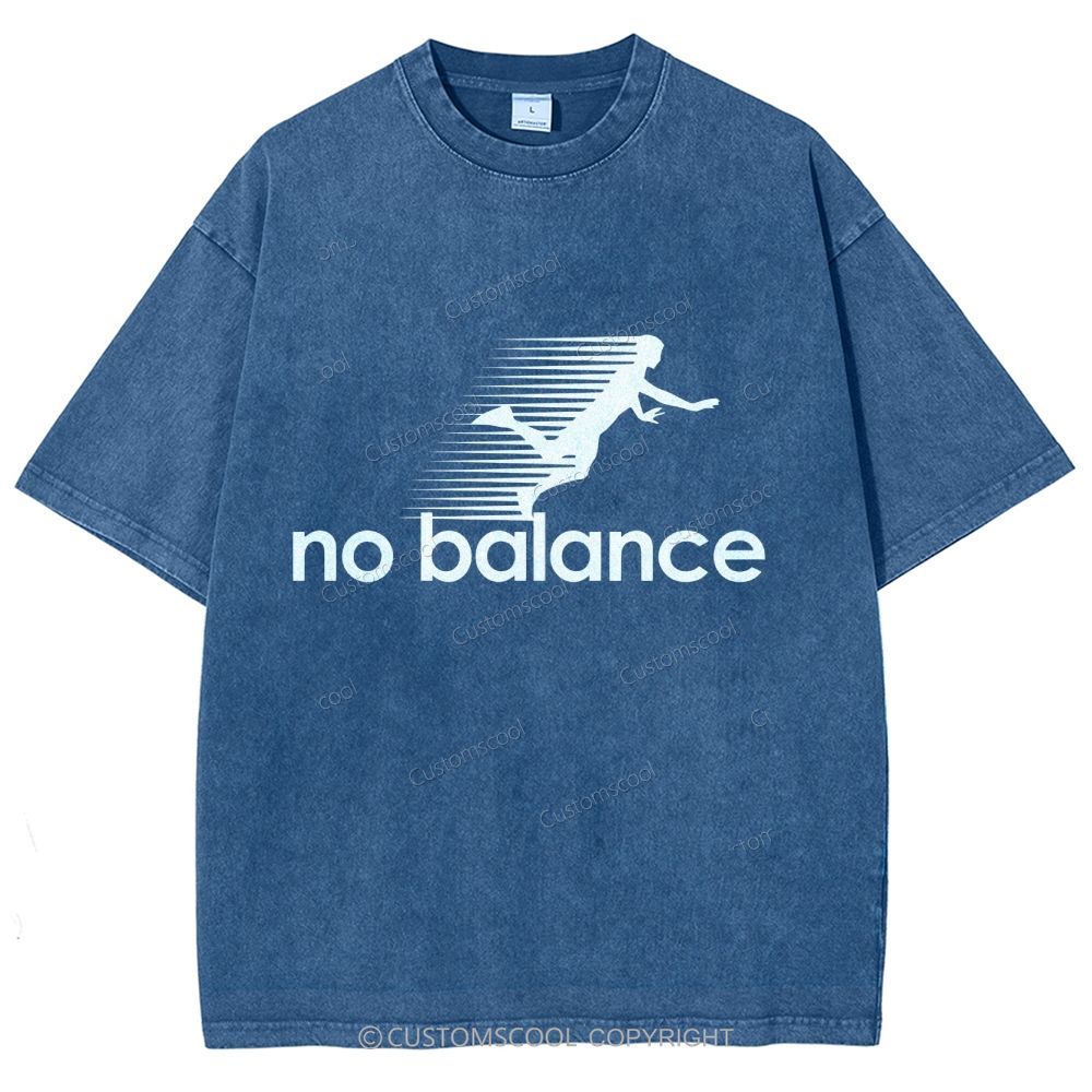 No Balance Unisex Fit Washed T-Shirt