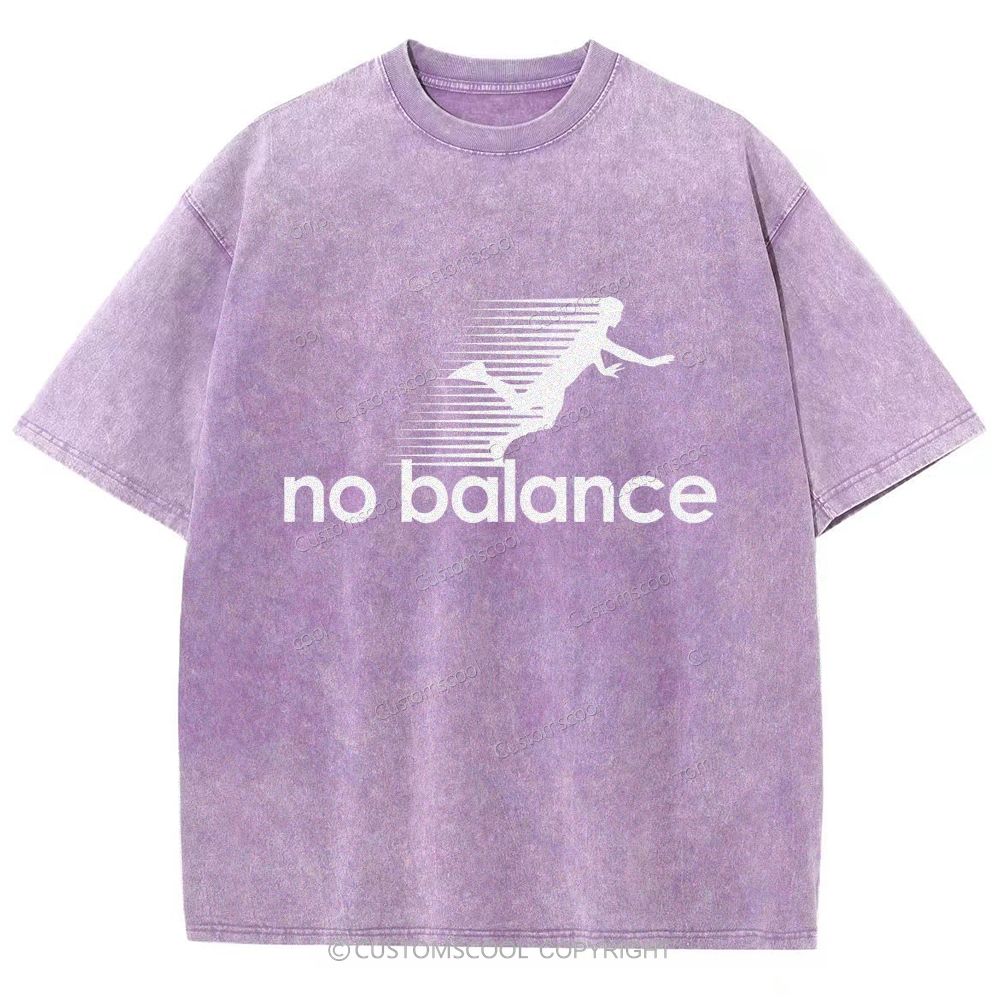 No Balance Unisex Fit Washed T-Shirt