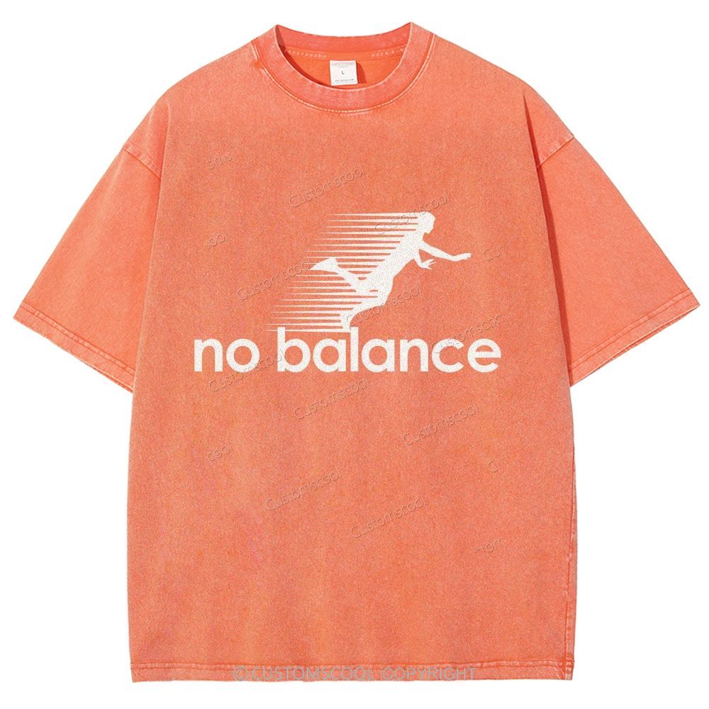 No Balance Unisex Fit Washed T-Shirt