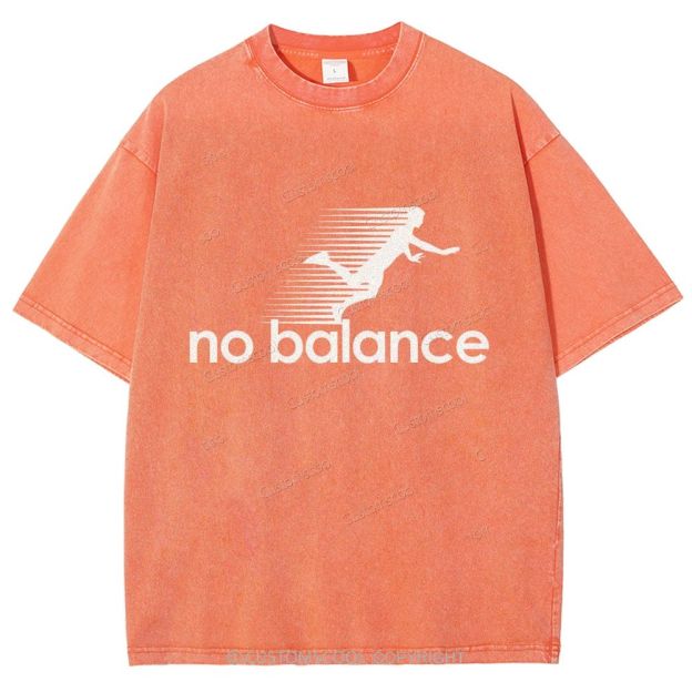 No Balance Unisex Fit Washed T-Shirt