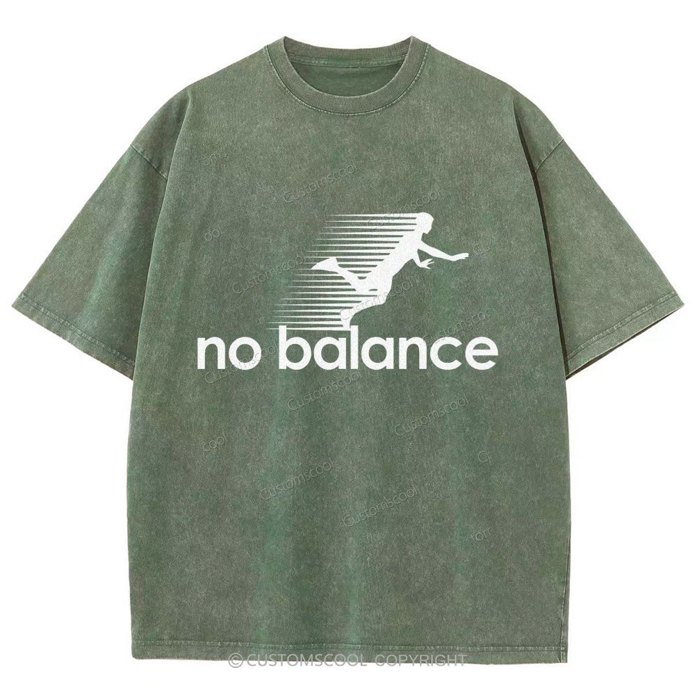 No Balance Unisex Fit Washed T-Shirt
