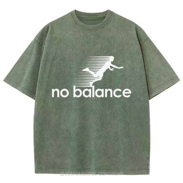 No Balance Unisex Fit Washed T-Shirt